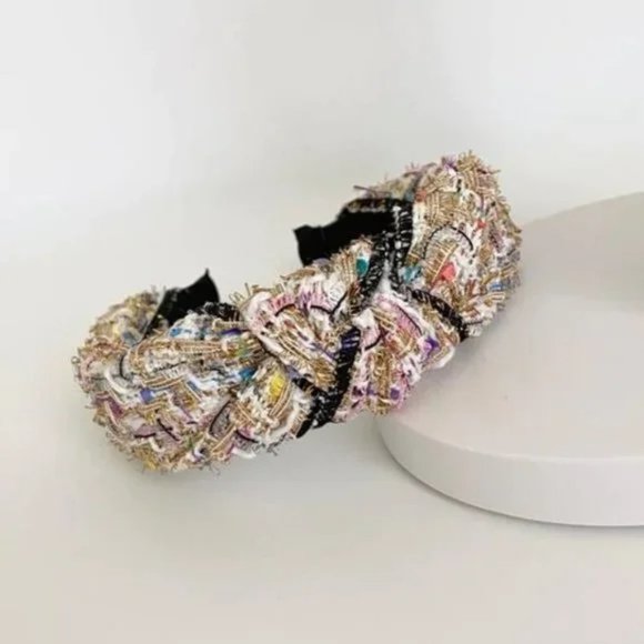 Pink Palms Resort Accessories - Lucia Headbands (white/gold/multicolor)